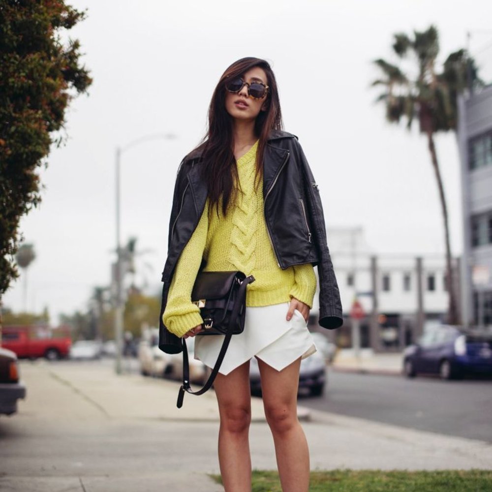 ZARA NEON YELLOW KNIT SWEATER